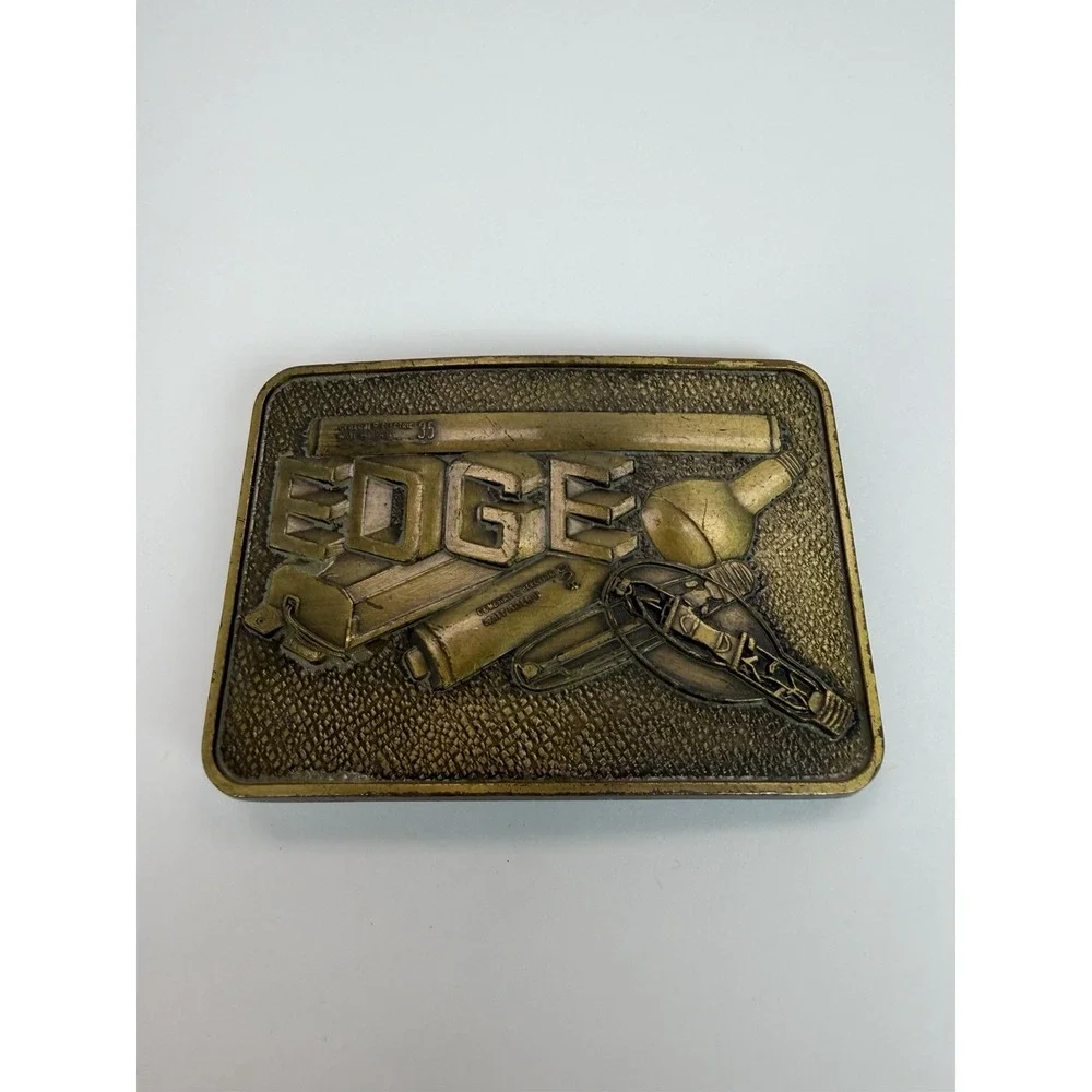 Belt Buckle General Electric GE Lamp Vintage Advertising